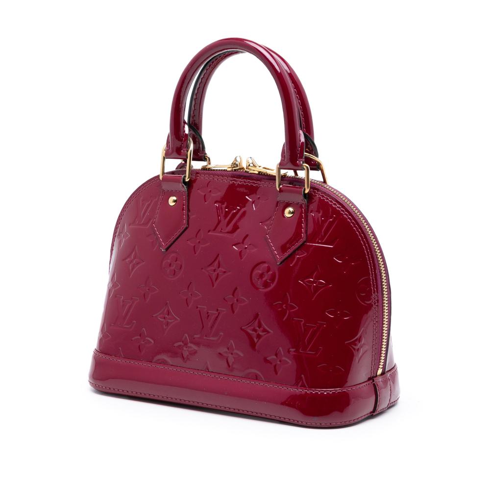 Louis Vuitton B Louis Vuitton Red Vernis Leather Leather Monogram Vernis Alma BB France
