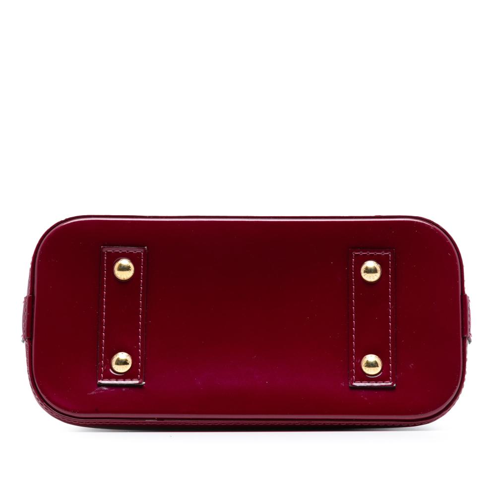 Louis Vuitton B Louis Vuitton Red Vernis Leather Leather Monogram Vernis Alma BB France