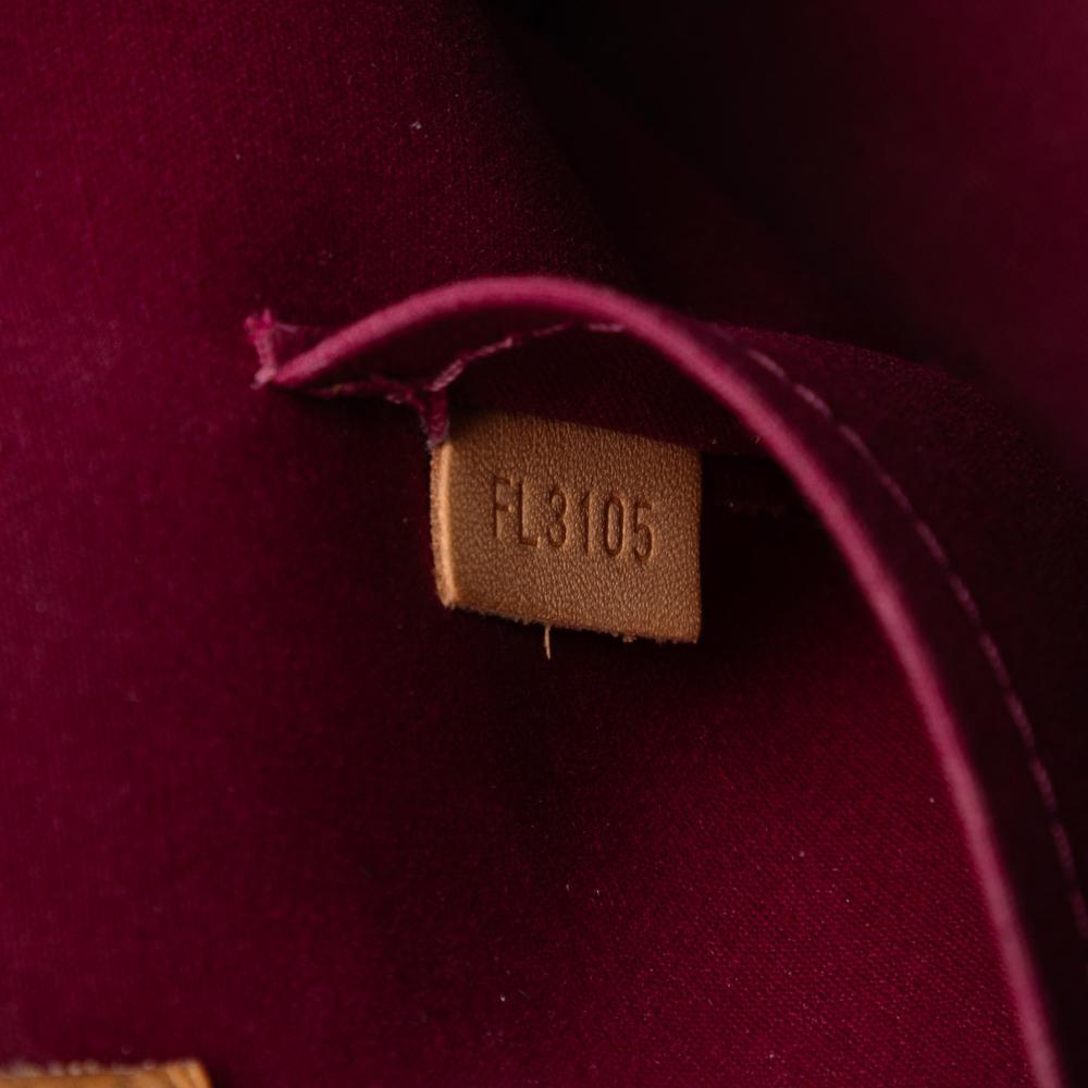 Louis Vuitton B Louis Vuitton Red Vernis Leather Leather Monogram Vernis Alma BB France