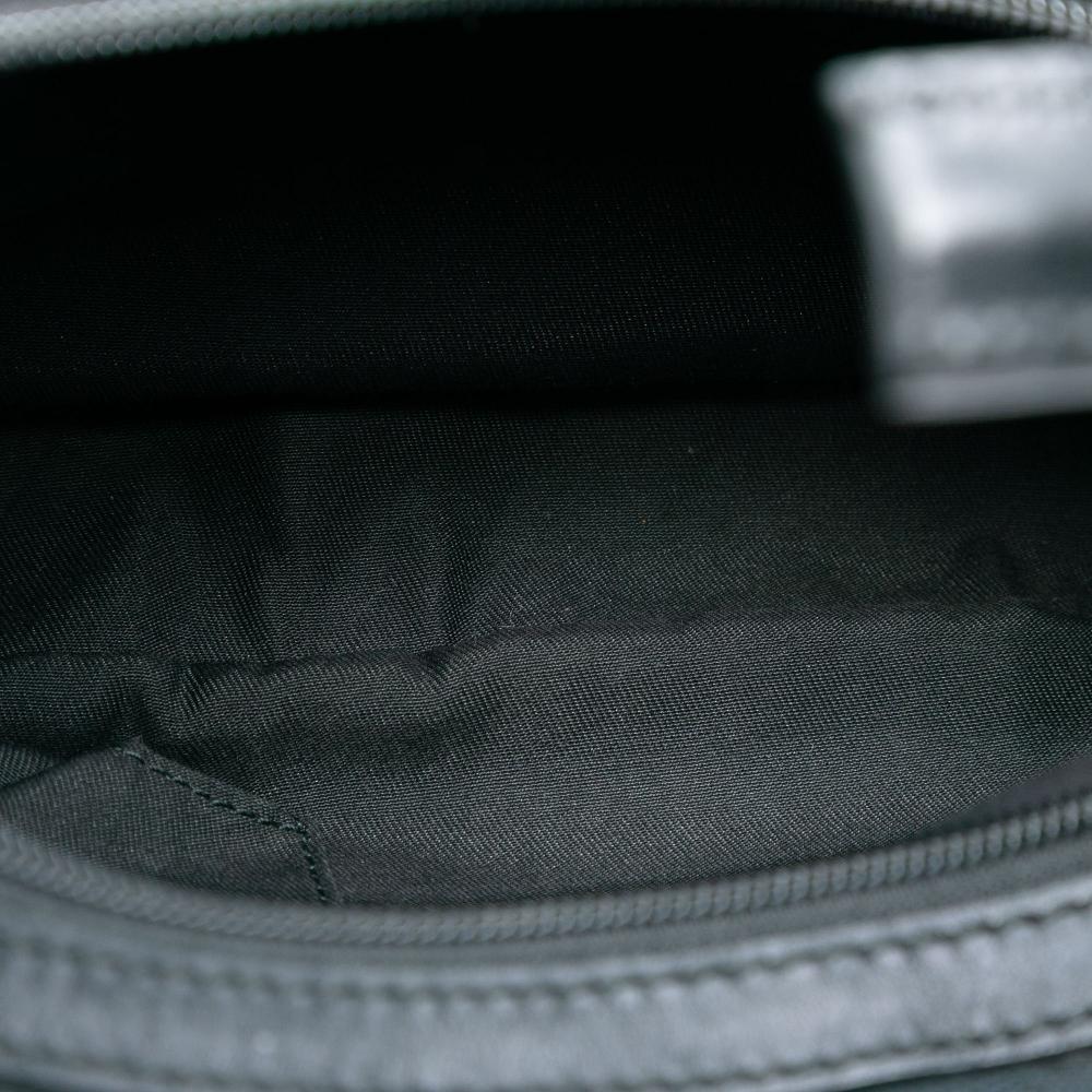 Gucci AB Gucci Black Canvas Fabric Small GG Web Pop Handbag Italy