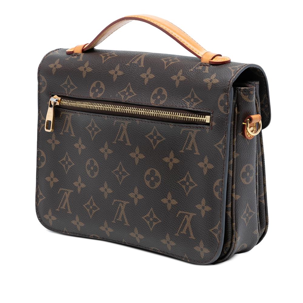 Louis Vuitton B Louis Vuitton Brown Monogram Canvas Fabric Monogram Pochette Metis France