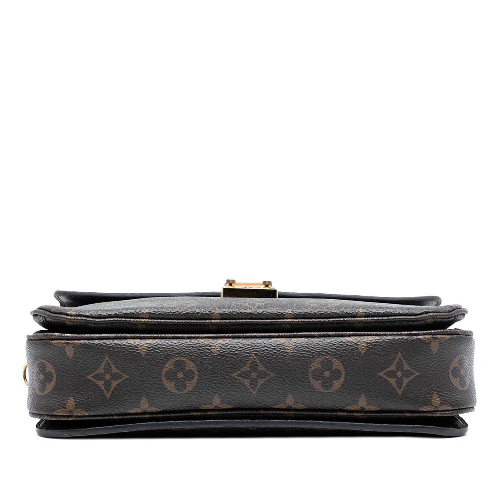 Louis Vuitton B Louis Vuitton Brown Monogram Canvas Fabric Monogram Pochette Metis France