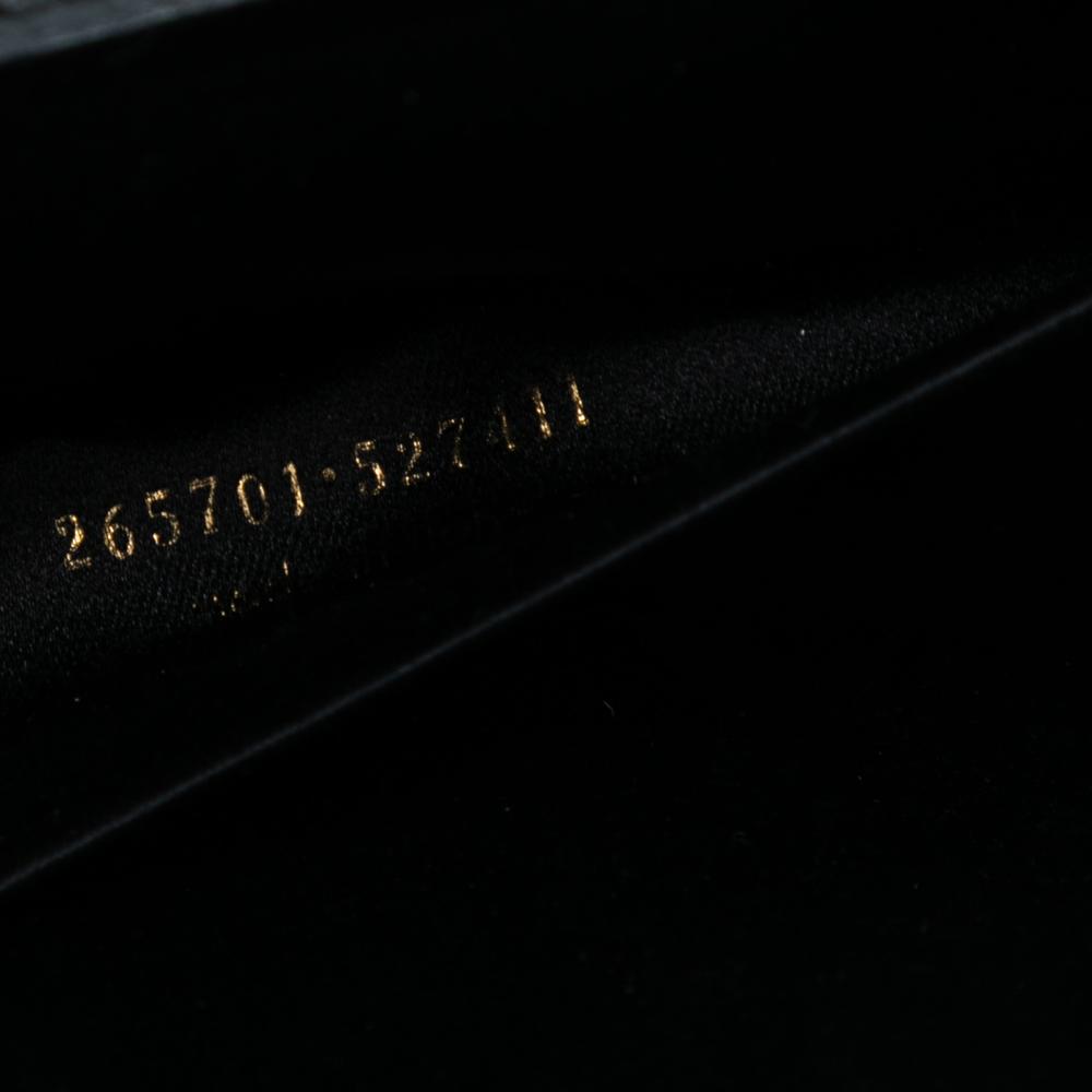 Saint Laurent AB Saint Laurent White with Black Pony Hair Natural Material Leopard Print Chyc Ligne Clutch Italy