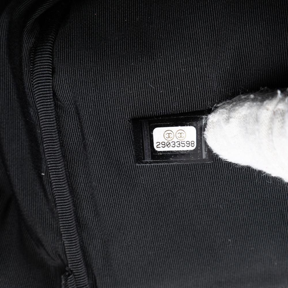 Chanel AB Chanel Black Patent Leather Leather Large Quilted Patent O Case Clutch Italy