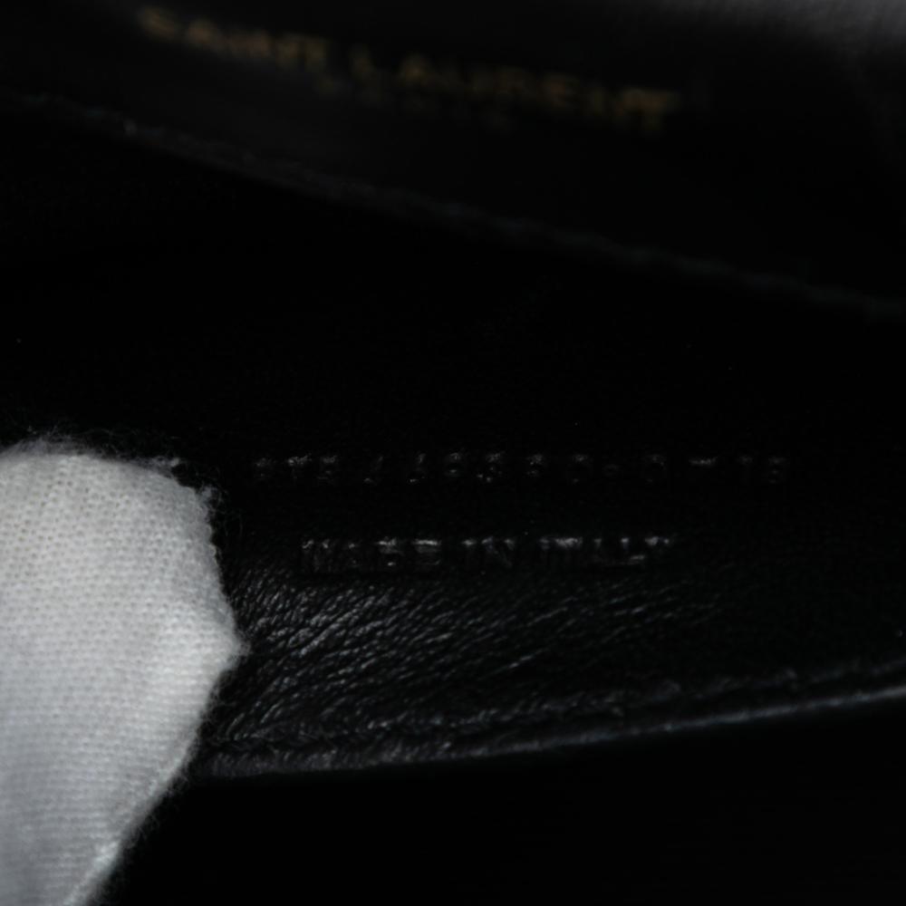 Saint Laurent AB Saint Laurent Blue Patent Leather Leather Small Glitter Patent Kate Crossbody Italy