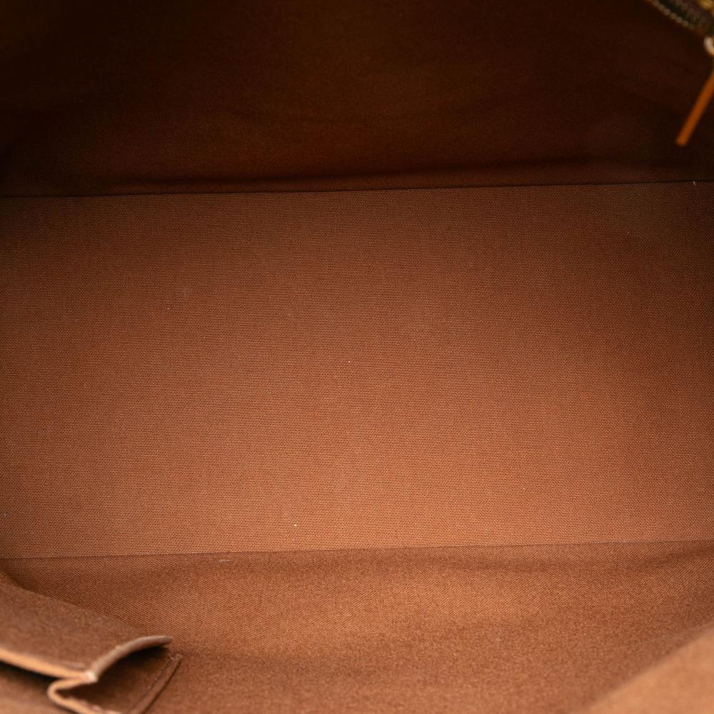 Louis Vuitton B Louis Vuitton Brown Monogram Canvas Fabric Monogram Cabas Mezzo France