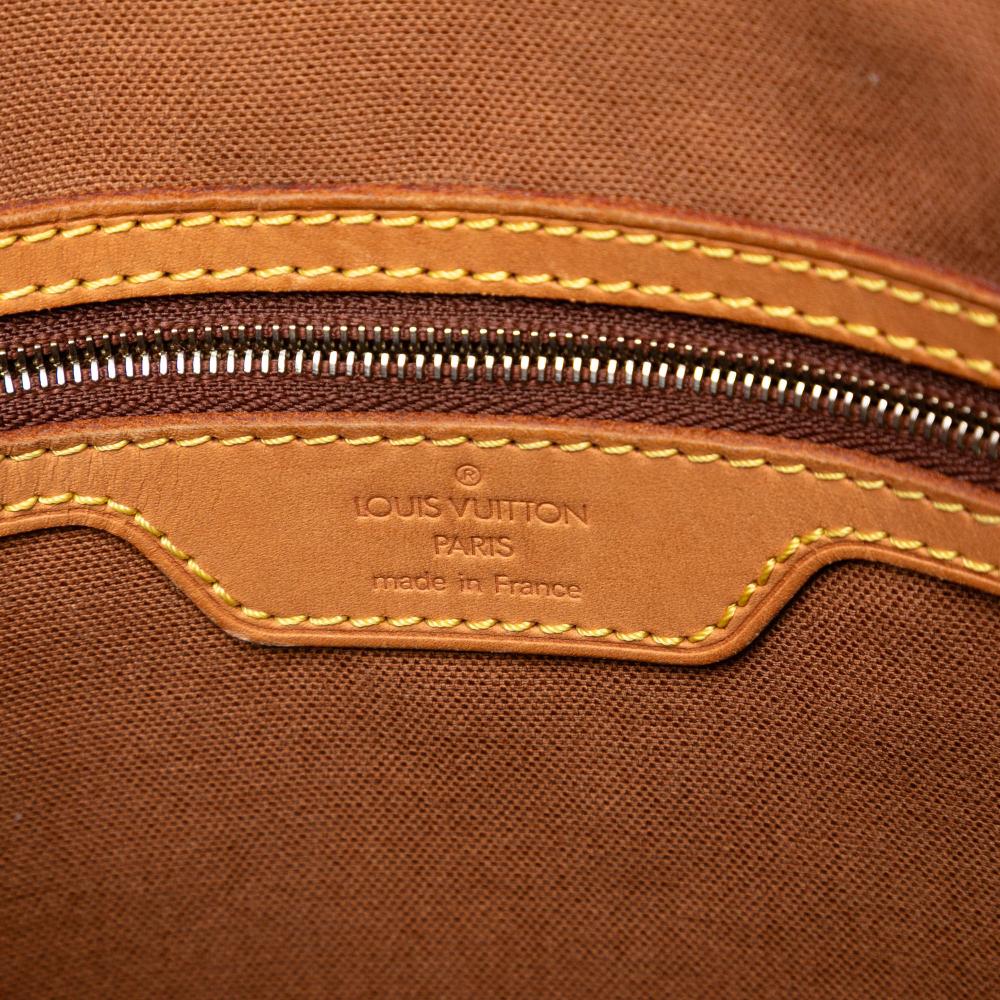 Louis Vuitton B Louis Vuitton Brown Monogram Canvas Fabric Monogram Cabas Mezzo France