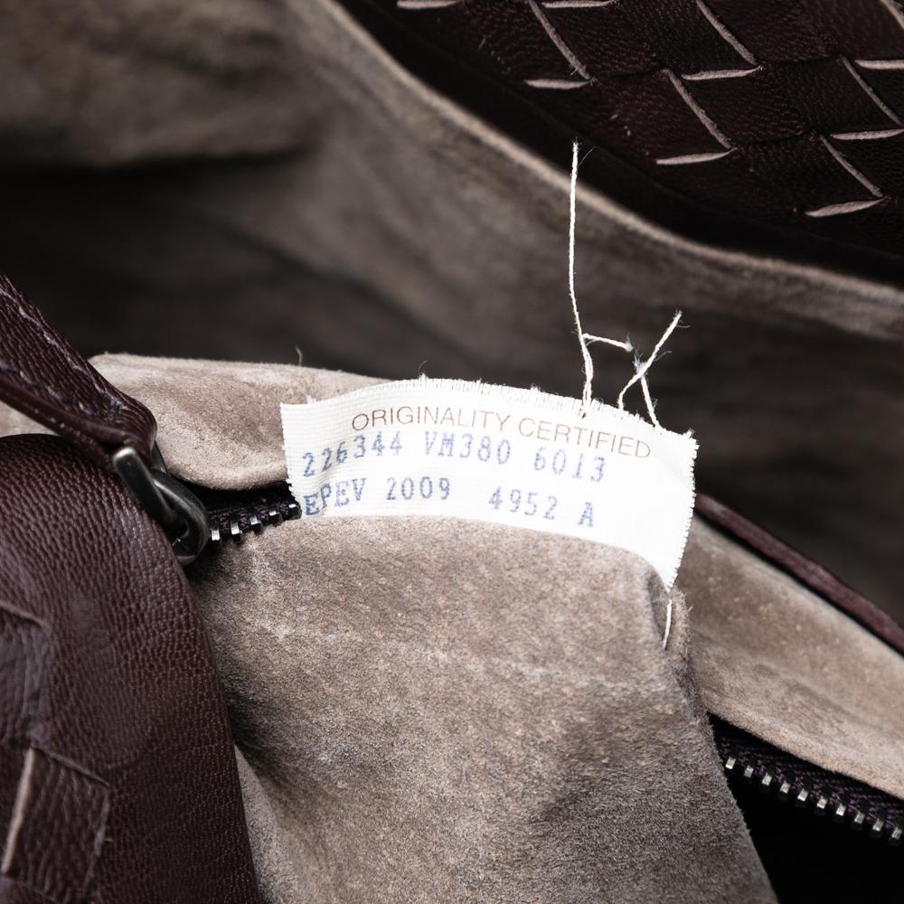 Bottega Veneta B Bottega Veneta Brown Dark Brown Nappa Leather Leather Bicolor Nappa Intrecciato Bucket Bag Italy