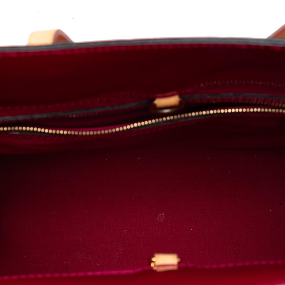 Louis Vuitton AB Louis Vuitton Red Vernis Leather Leather Monogram Vernis Catalina NS France