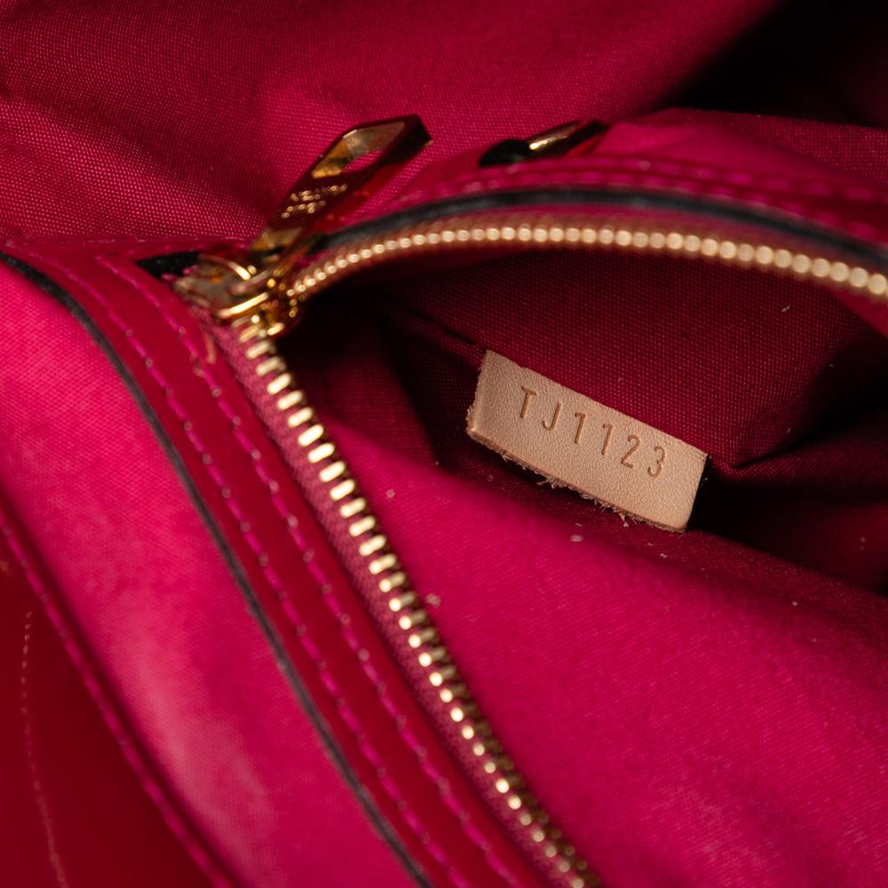 Louis Vuitton AB Louis Vuitton Red Vernis Leather Leather Monogram Vernis Catalina NS France