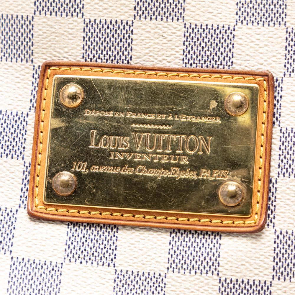 Louis Vuitton B Louis Vuitton White Damier Canvas Fabric Damier Azur Galliera PM France