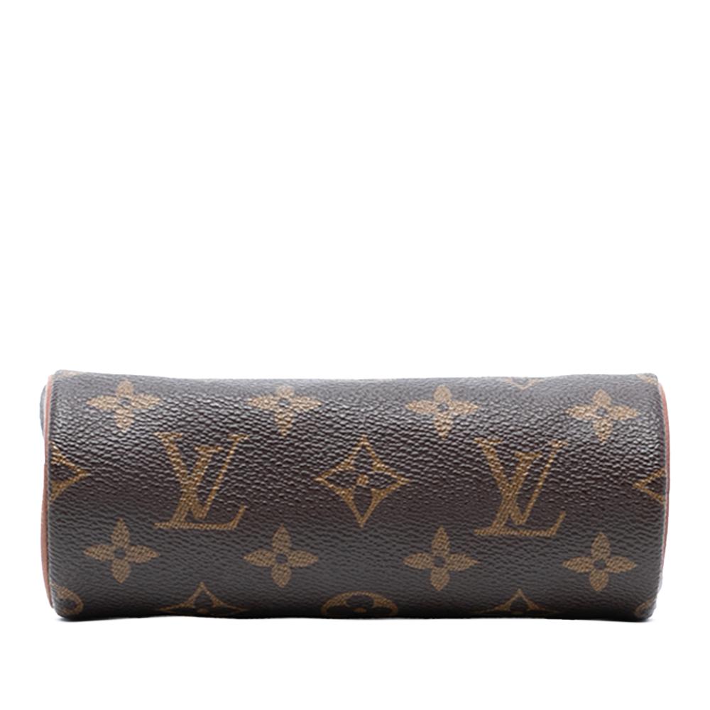 Louis Vuitton B Louis Vuitton Brown Monogram Canvas Fabric Monogram Papillon Pochette Italy