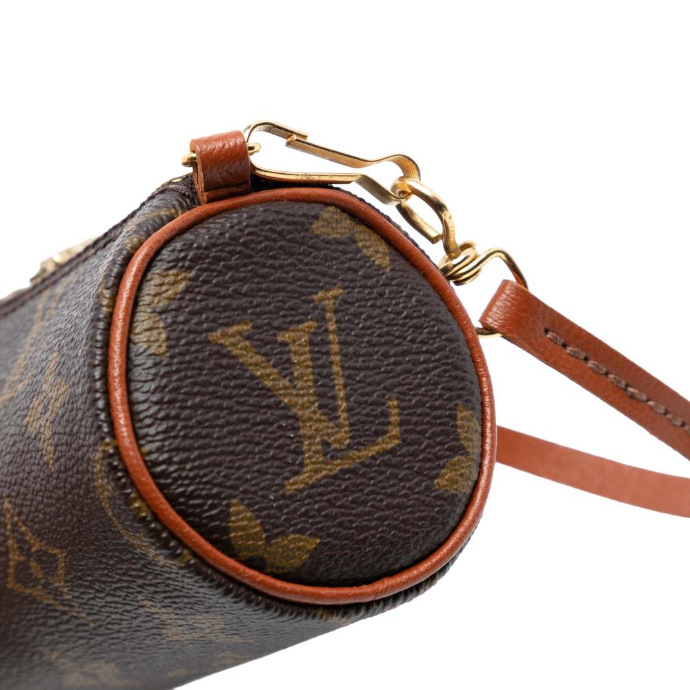 Louis Vuitton AB Louis Vuitton Brown Monogram Canvas Fabric Monogram Papillon Pochette France