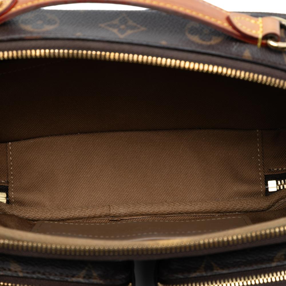 Louis Vuitton B Louis Vuitton Brown Monogram Canvas Fabric Monogram Utility Satchel France