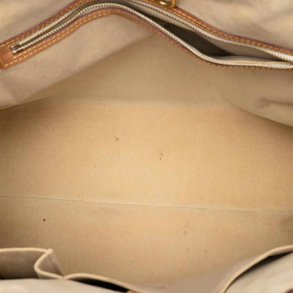 Louis Vuitton B Louis Vuitton White Damier Canvas Fabric Damier Azur Hampstead MM France