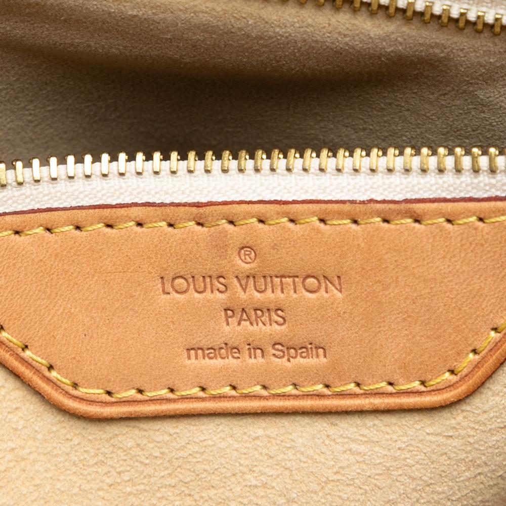 Louis Vuitton B Louis Vuitton White Damier Canvas Fabric Damier Azur Hampstead MM France