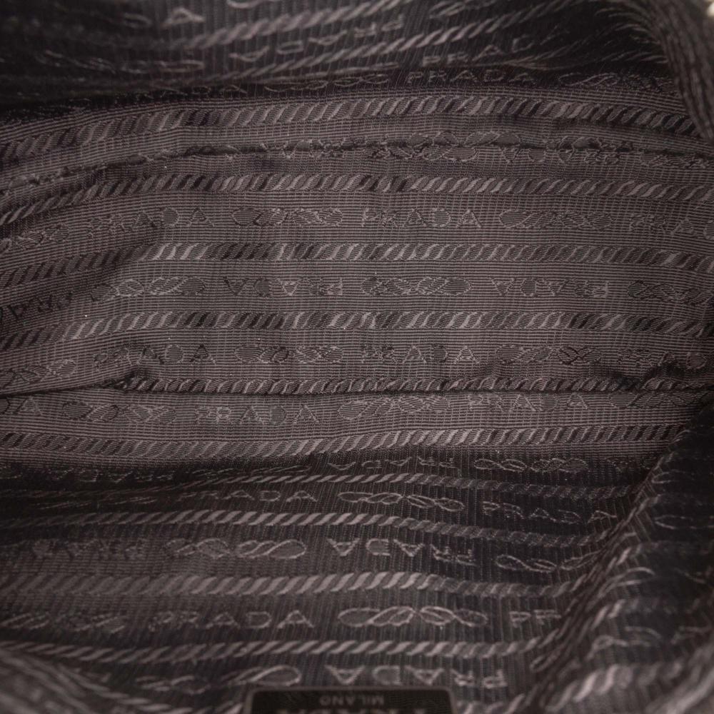 Prada B Prada Black Nylon Fabric Tessuto Re Edition 2005 Satchel Italy