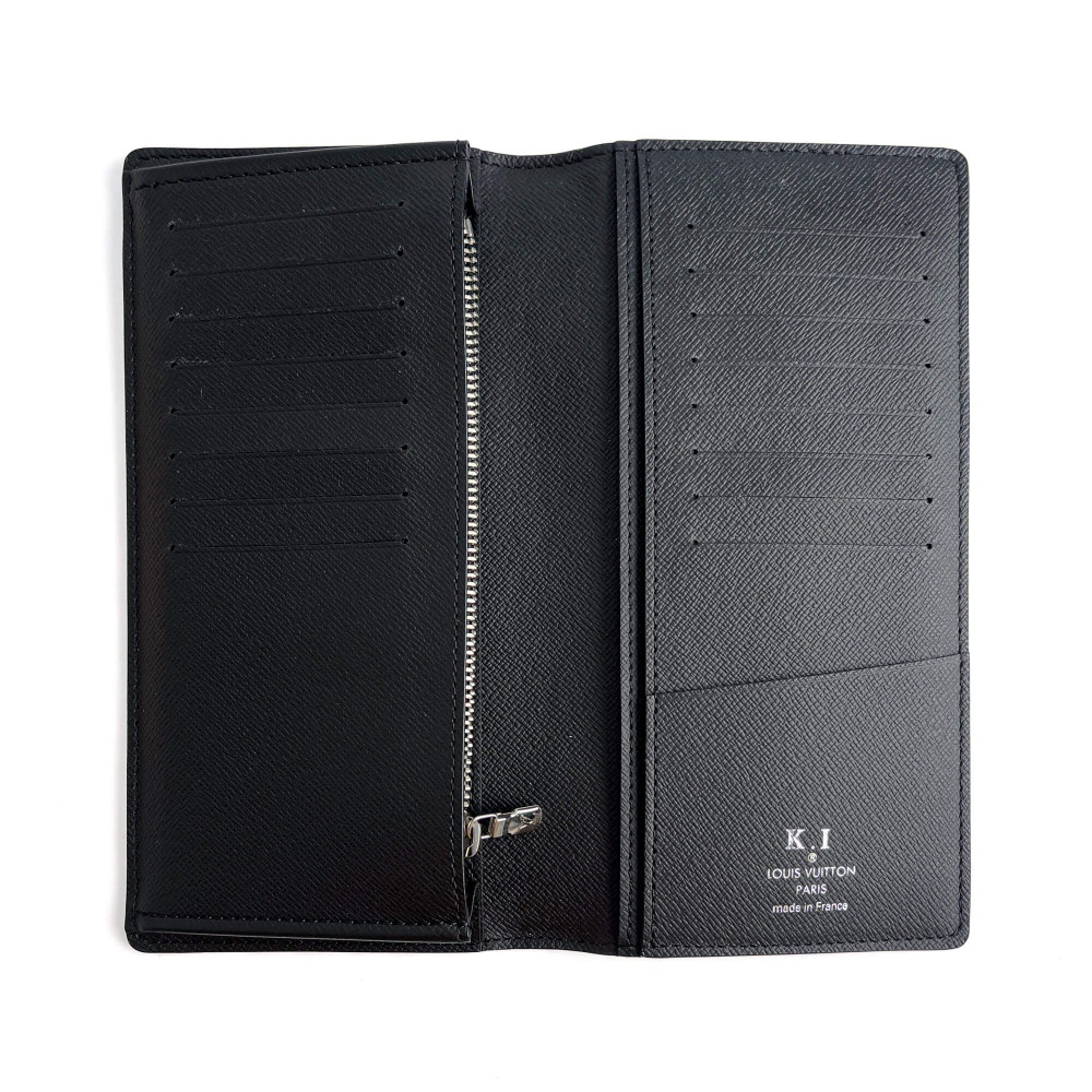 Louis Vuitton Brazza Canvas Vertical long Wallet Damier Graphite