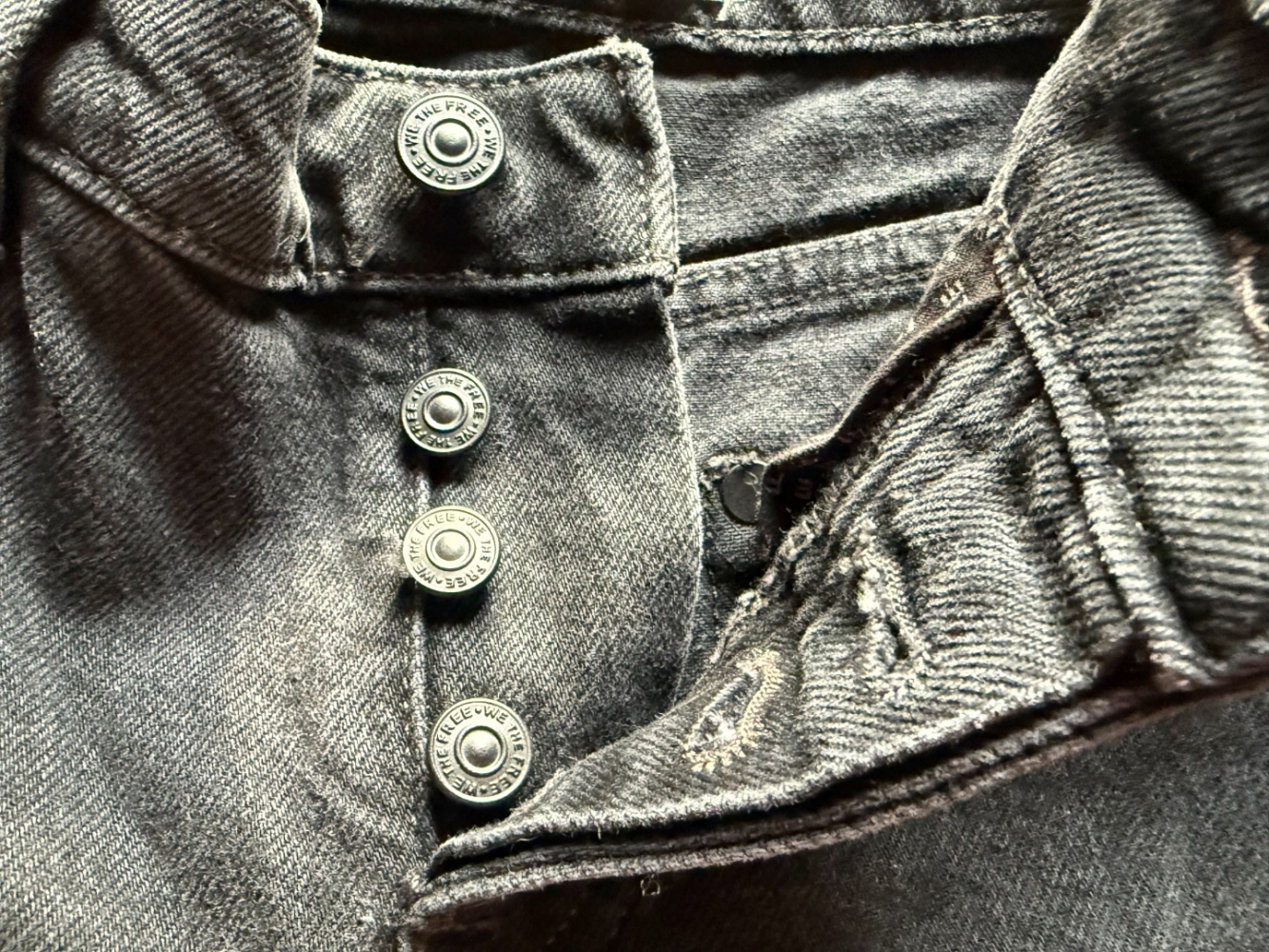 Free People Tennessee Low-Rise Boyfriend Jean, in Hideaway Black