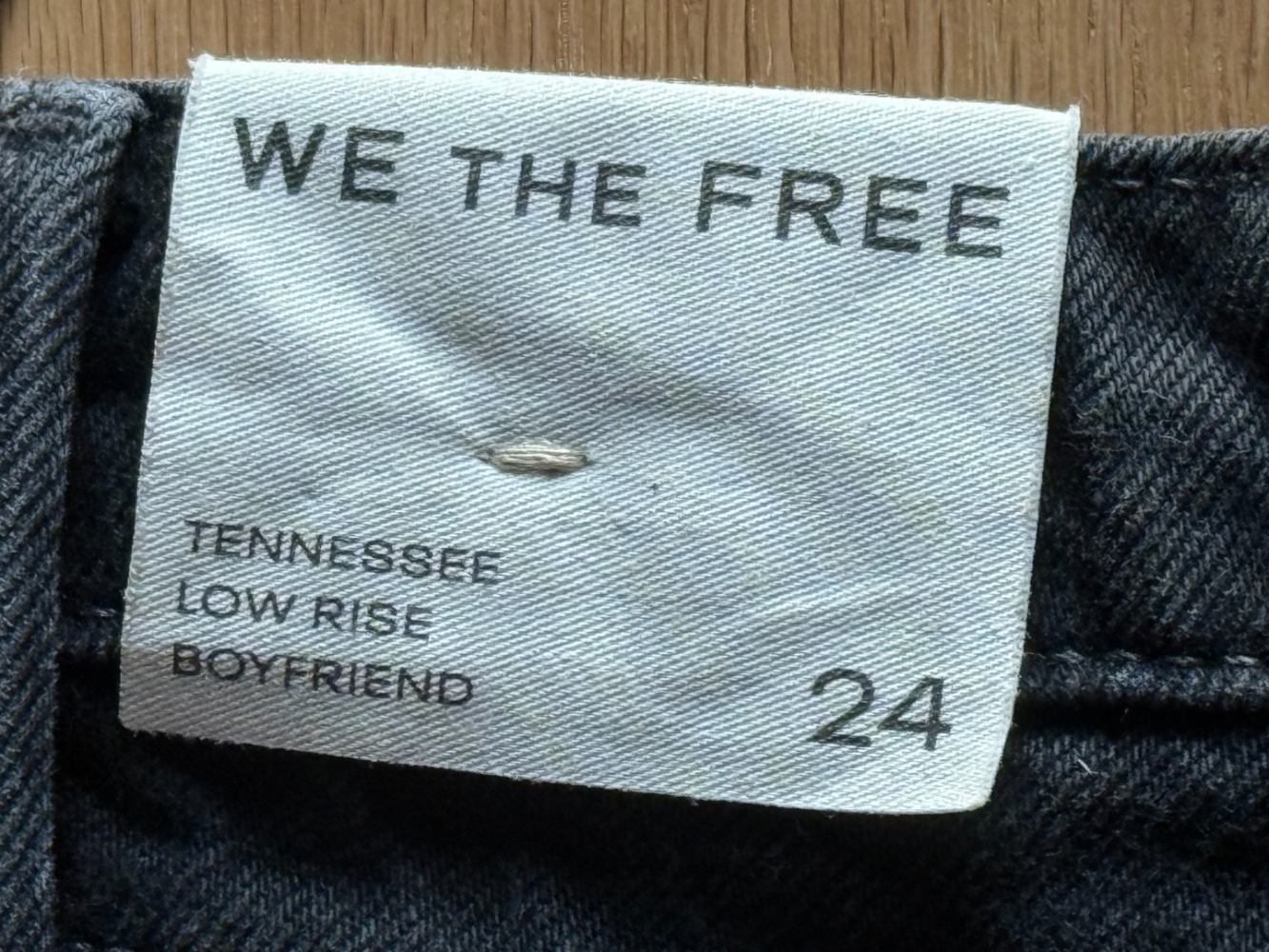 Free People Tennessee Low-Rise Boyfriend Jean, in Hideaway Black