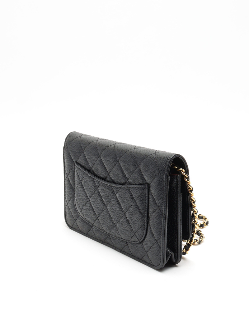 Chanel Caviar Quilted Wallet On Chain Bag