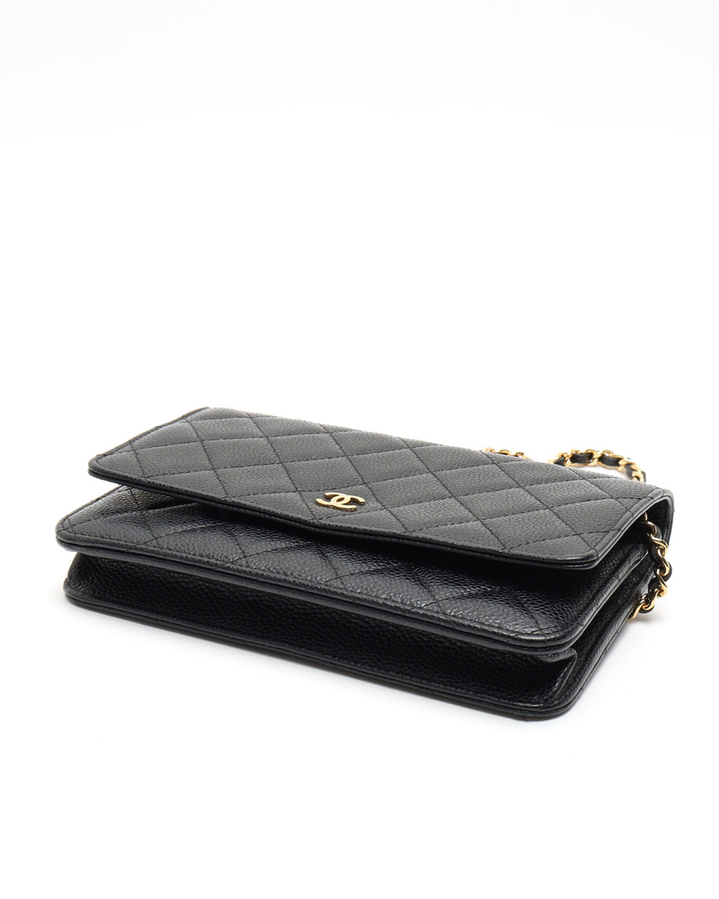 Chanel Caviar Quilted Wallet On Chain Bag