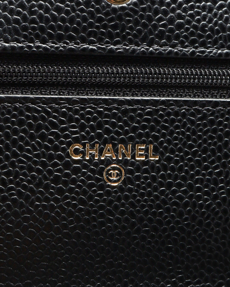 Chanel Caviar Quilted Wallet On Chain Bag