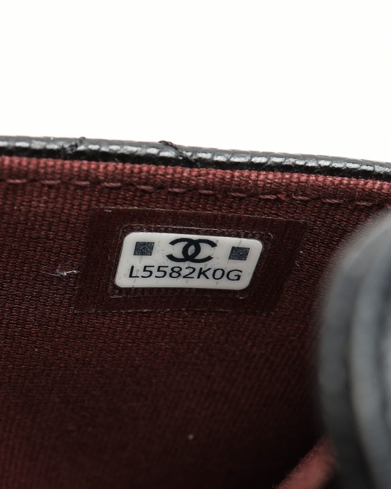 Chanel Caviar Quilted Flap Card Holder On Chain Bag