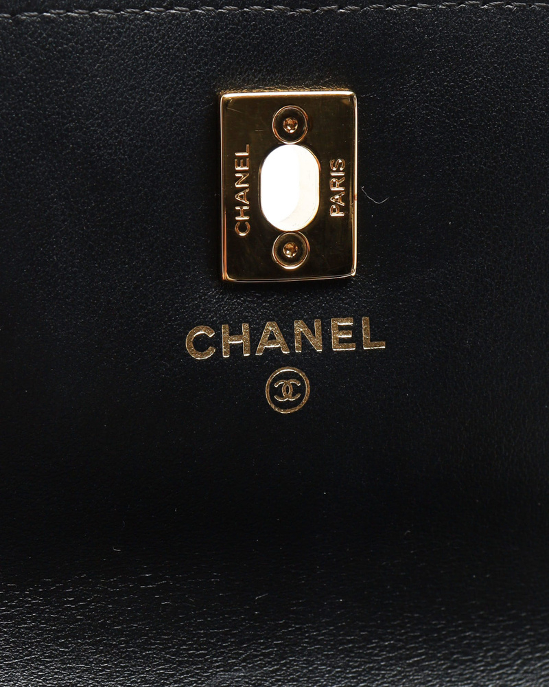 Chanel Caviar Quilted Wallet On Chain Charm Bag