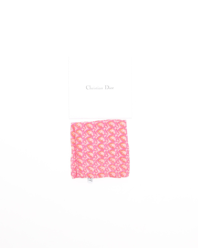Christian Dior Oblique Silk Scarf
