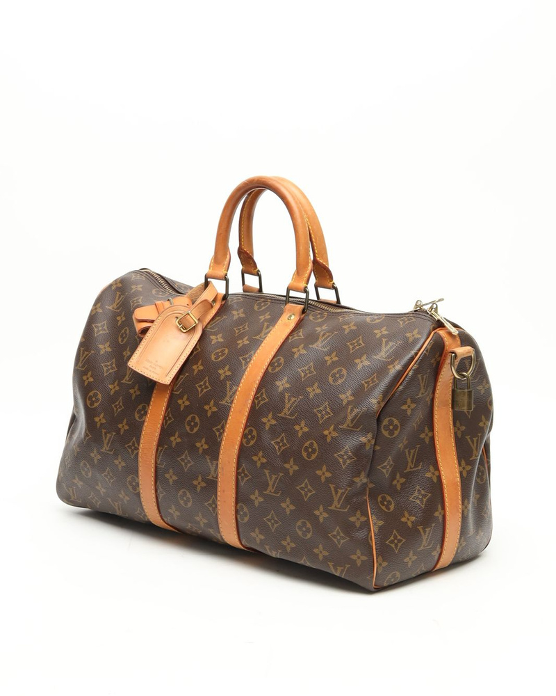 Louis Vuitton Monogram Keepall Bandoulière 45 Weekend Bag