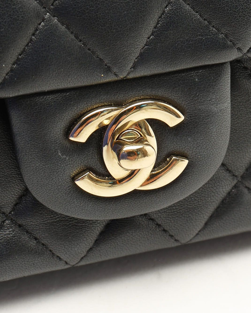 Chanel Lambskin Quilted Mini Rectangular Classic Flap Bag