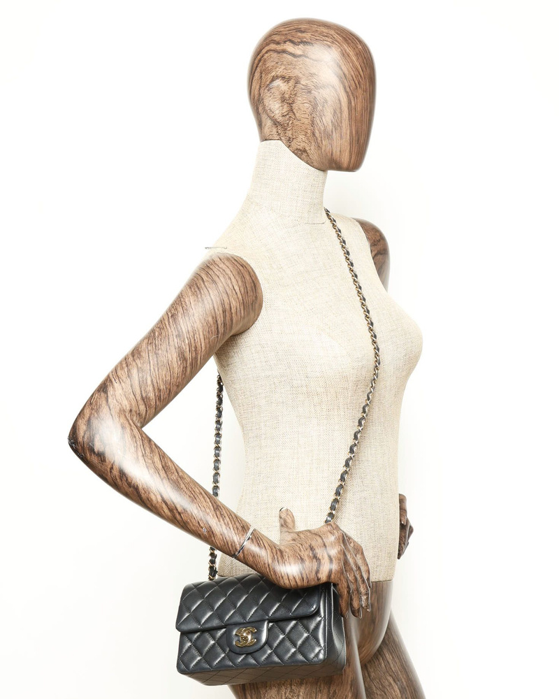 Chanel Lambskin Quilted Mini Rectangular Classic Flap Bag