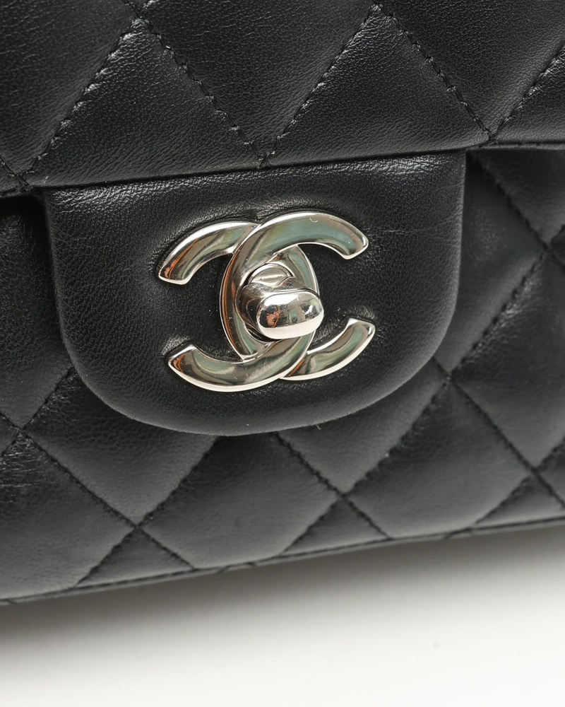 Chanel Small Lambskin Quilted Classic Double Flap Bag