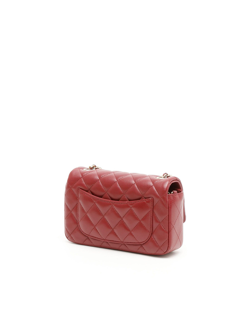 Chanel Lambskin Quilted Mini Rectangular Flap Bag