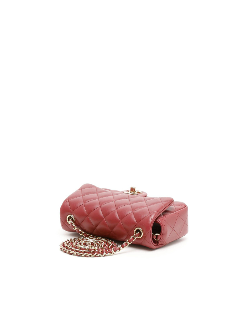 Chanel Lambskin Quilted Mini Rectangular Flap Bag