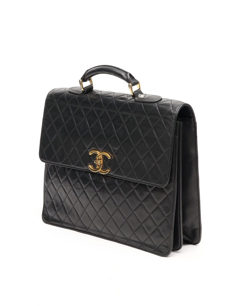 Chanel CC Quilted Lambskin Business Bag