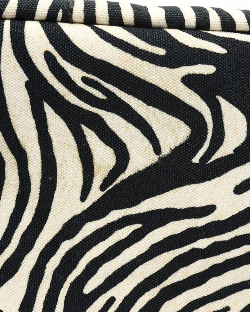 Prada Zebra Canapa Tote Bag
