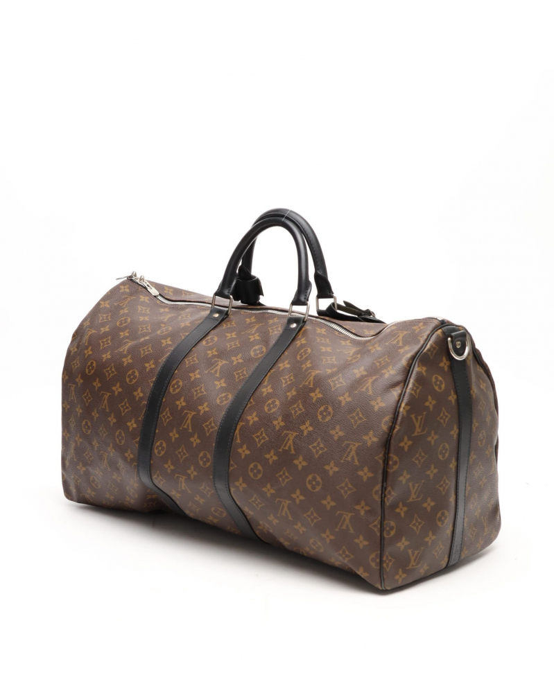 Louis Vuitton Macassar Keepall Bandoulière 55 Weekend Bag