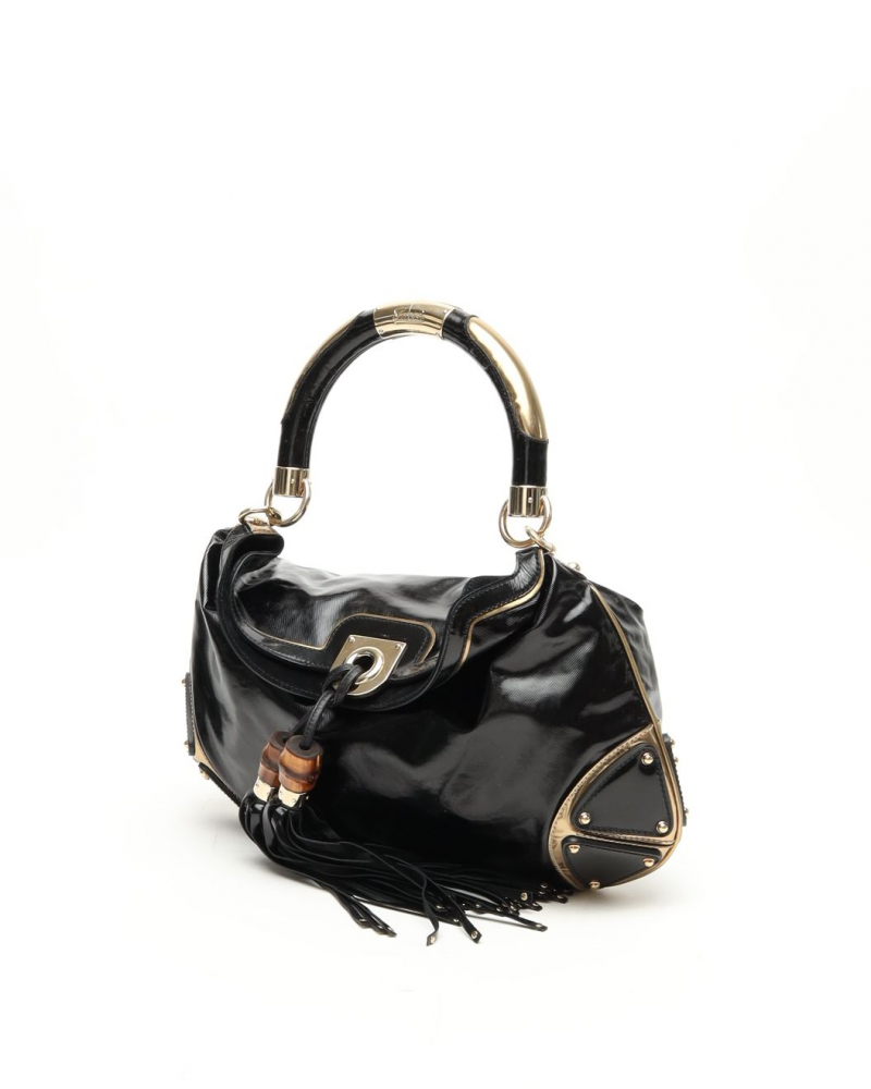 Gucci Patent Indy Tassel Bag