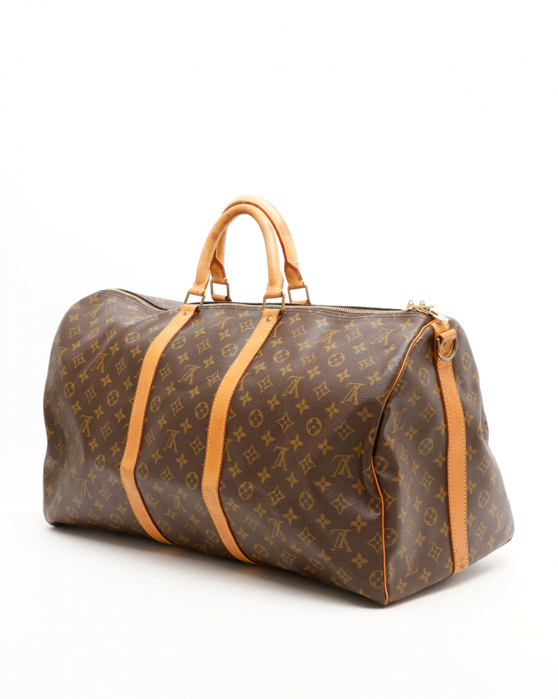 Louis Vuitton Monogram Keepall Bandoulière 55 Weekend Bag
