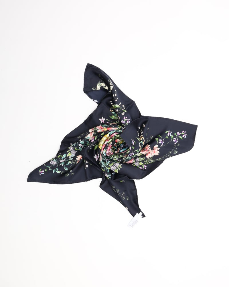 Christian Dior 90 Flora Silk Scarf