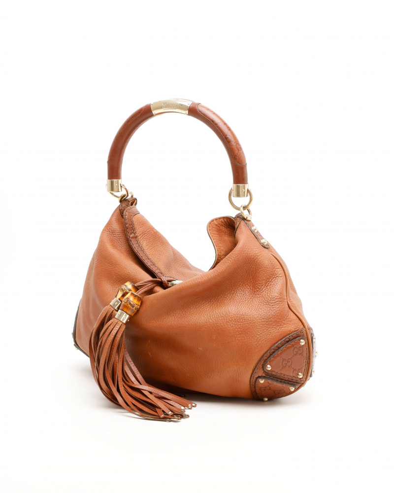 Gucci Large Bamboo Indy Bag