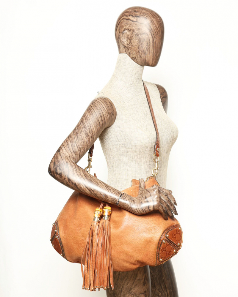 Gucci Large Bamboo Indy Bag