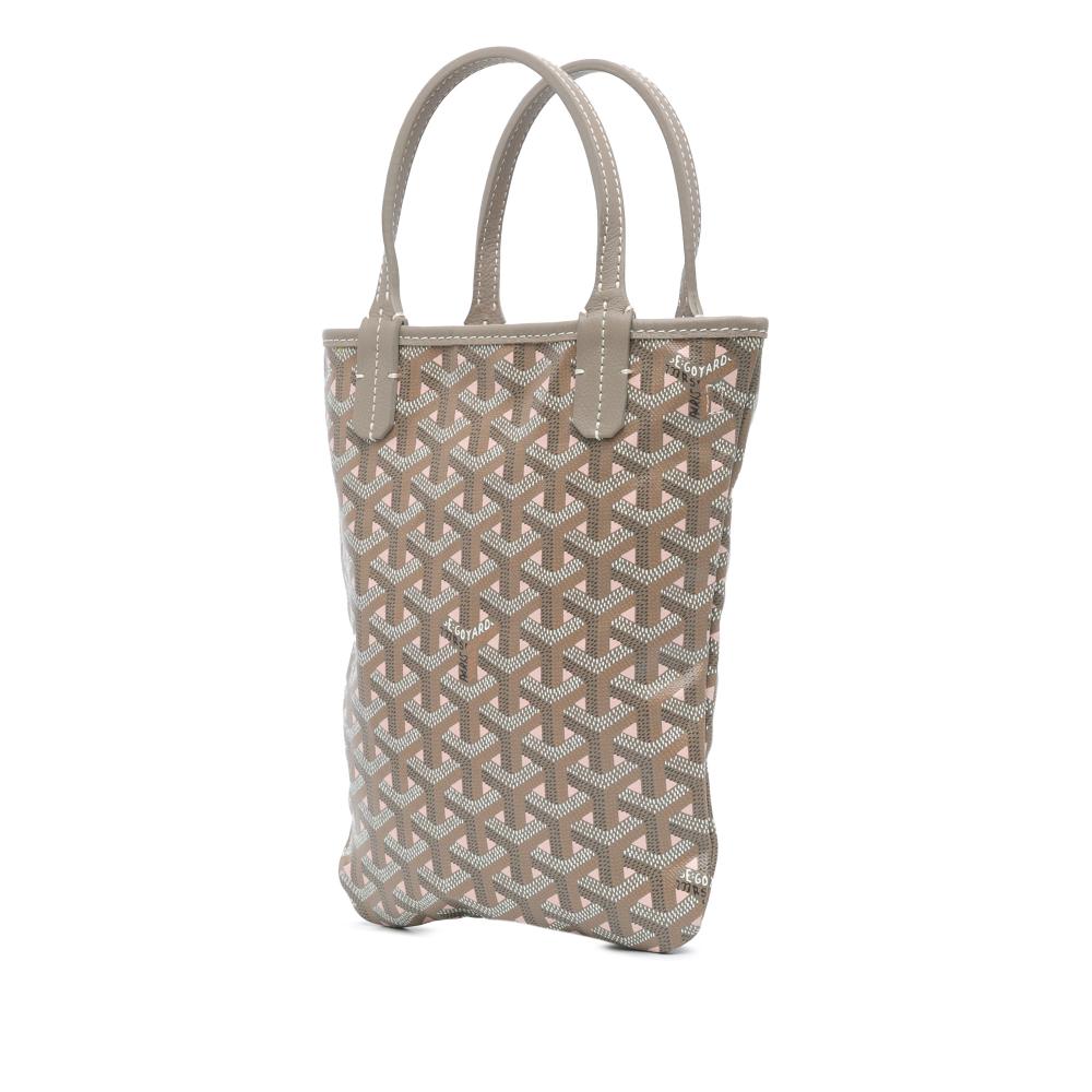 Goyard AB Goyard Gray Coated Canvas Fabric Goyardine Poitiers Claire Voie France