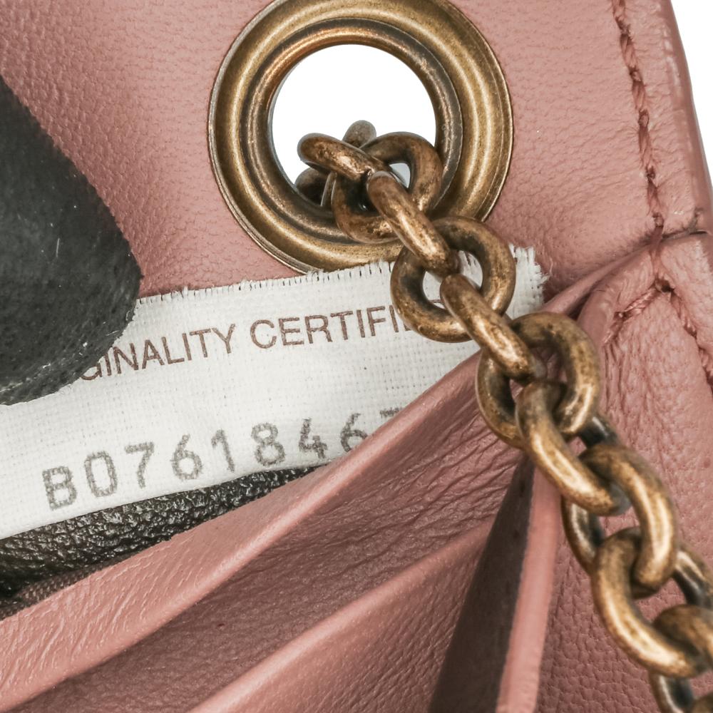 Bottega Veneta B Bottega Veneta Pink Nappa Leather Leather Nappa Intrecciato Chain Wallet Italy