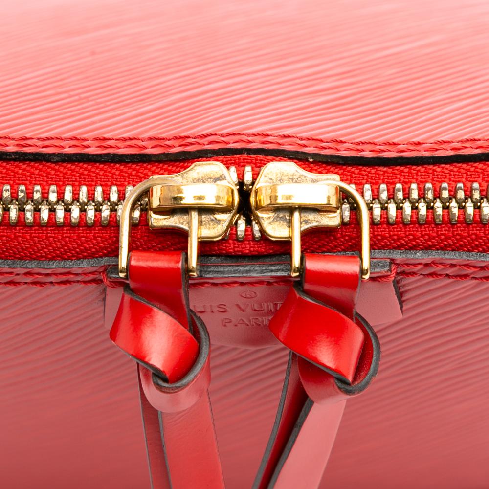 Louis Vuitton B Louis Vuitton Red Epi Leather Leather Epi Mini Alma France