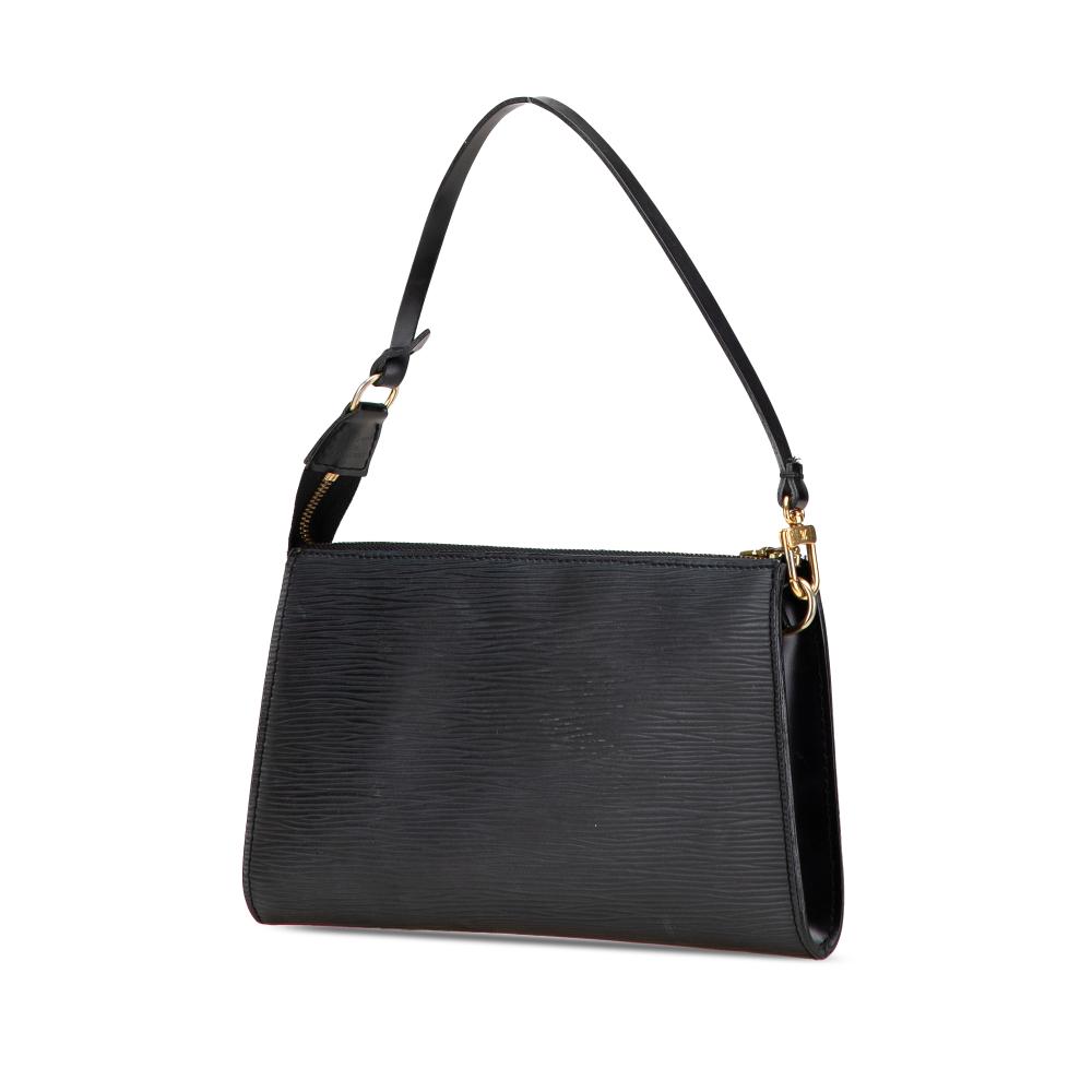 Louis Vuitton B Louis Vuitton Black Epi Leather Leather Epi Pochette Accessoires France