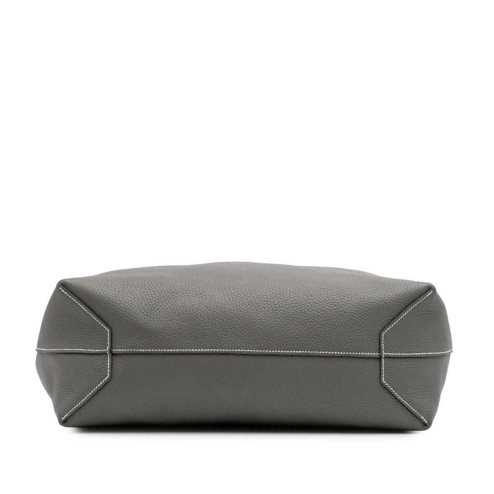 Hermès AB Hermès Gray Calf Leather Taurillon Clemence Cabasellier 46 France