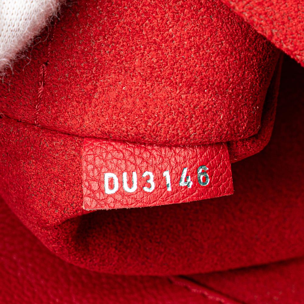 Louis Vuitton B Louis Vuitton Red Calf Leather Taurillon Lockme Backpack France